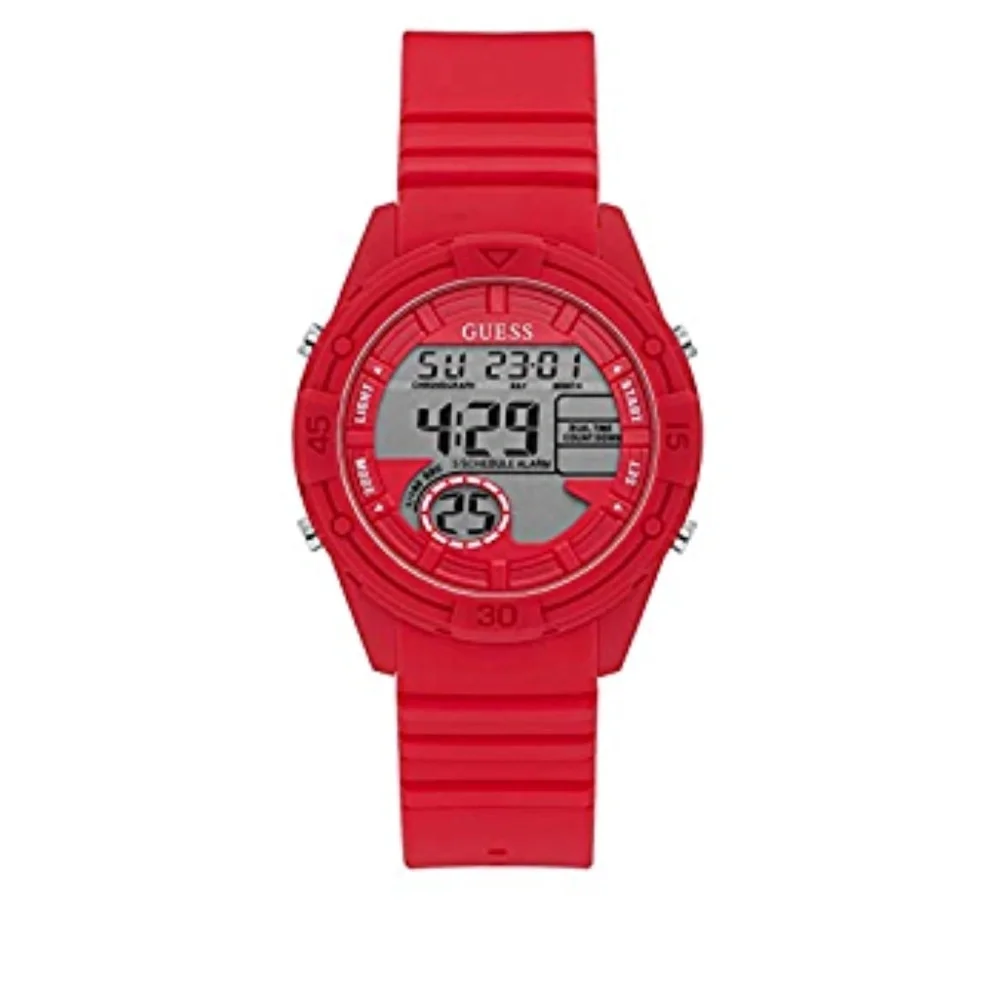 Guess Bounce Red Silicone Quartz Fashion Watch